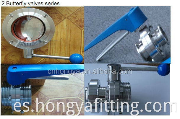 Sanitary Tri Clamp Butterfly Valve by Manual